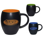 Matte Barrel with Color Mug - 16 oz