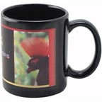 11oz. Full Color Black Stoneware Executive Mug