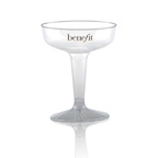 4 OZ Clear Plastic Champagne Glass