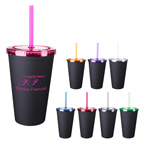 16 Oz Newport Tumbler with Straw