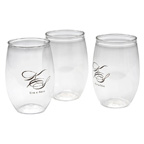 16 oz. Plastic Stemless Wine Glass