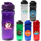 18 oz. Poly-Saver PET Bottle with Flip Top Cap, Full Color Digital