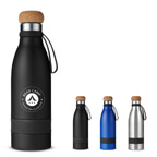 19 Oz Double Wall Vacuum Bottle Wit Cork Lid