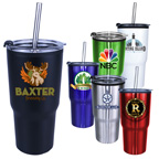 20 oz. Ares Tumbler with Stainless Straw/Flip Top Lid, Full Color Digital