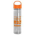 The Slim Fit - 24 oz. Transparent Bottle with Oval Crest Lid