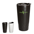 14 oz. Double-Wall Ceramic Textured Tumbler