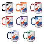 15 Oz. MightyFULL COLOR Two-Tone Mug w/C Shaped Handle