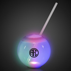 20oz Multicolor LED Ball Tumbler with Straw