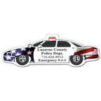 Full Color Digital Stock Shaped Magnets - Police Car