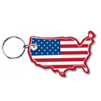 Map of United States Keytag