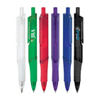 Translucent Triangle Barel Ballpoint Click Pen