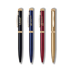 Brass Ballpoint Metal Pen with Blue Ink