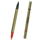 BioDegradable Two Color Cardboard Pen