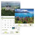 Glorious Getaways Wall Calendar -Stapled