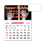 3 X 3.875 Adhesive or Magnet Calendar Pad - Rounded