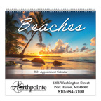 Beaches Spiral Bound Wall Calendar