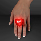 HUGE GEM FLASHING HEART RINGS