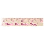 12 Inch Natural Finish Wood Ruler