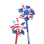 4 Inch Patriotic Mylar Pinwheels