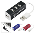 3 Port Aluminum USB Hub