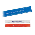 12 Inch Beveled Plastic Ruler