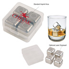 Stainless Steel Ice Cubes In Case