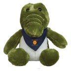 6 Inch Plush Allie Gator With Bandana