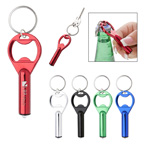 LED Aluminum Key Tag With Bottle Opener