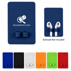 Phone Wallet With Earbuds Holder