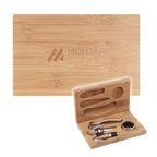 4 Piece Bamboo Wine Gift Set