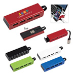 4-Port Traveler USB Hub With Phone Stand