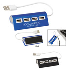 4 Port Aluminum Wave USB Hub