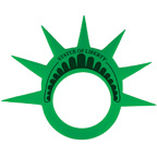 Statue of Liberty Foam Crown Visor